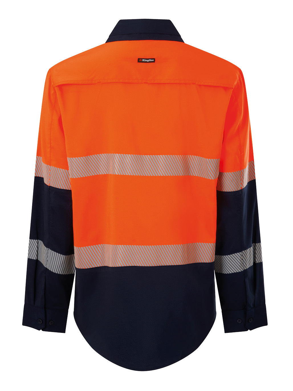 KingGee Drycool Hi Vis Spliced Taped Shirt Long Sleeve Shirt K54037