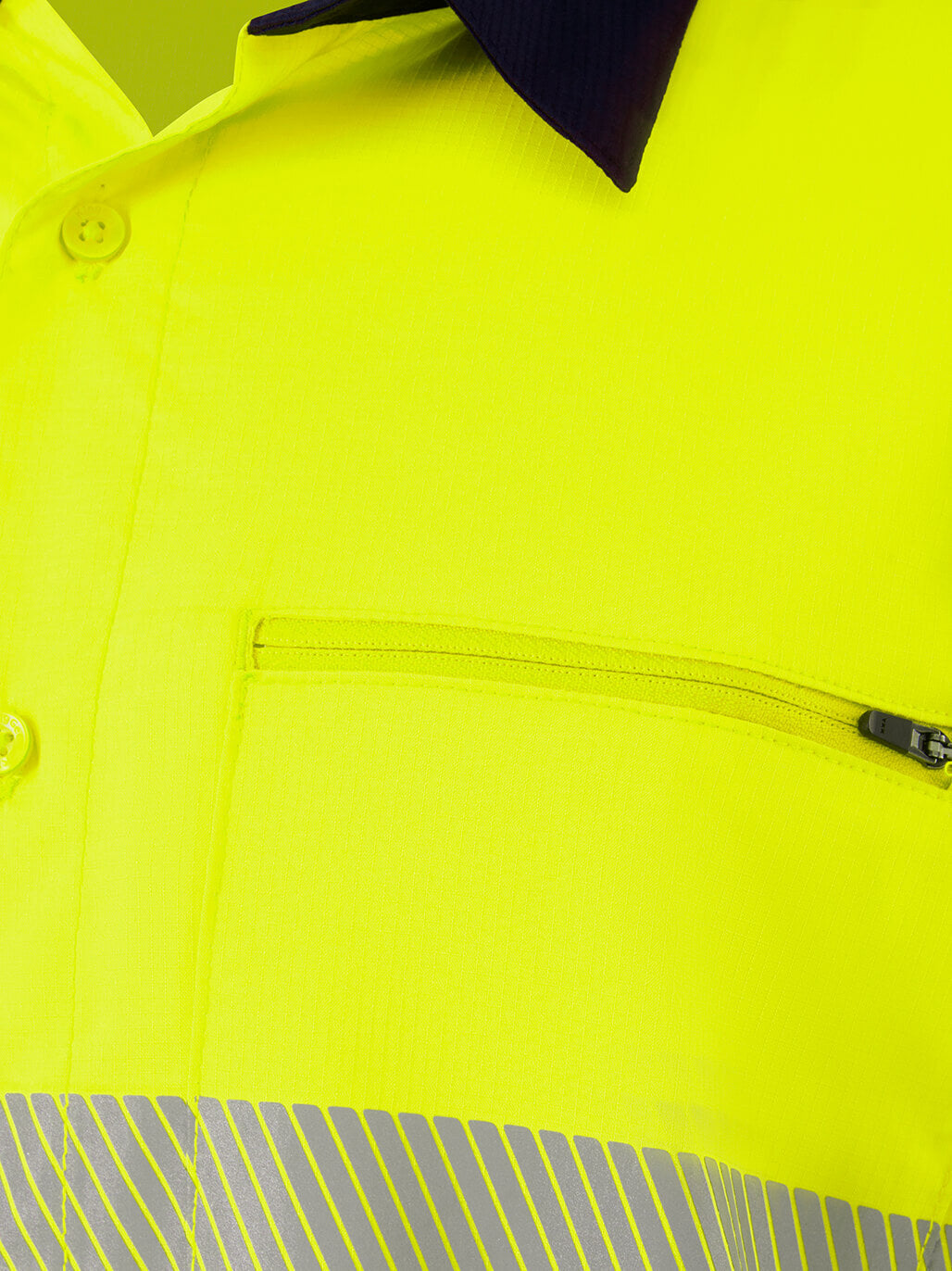 KingGee Drycool Hi Vis Spliced Taped Shirt Long Sleeve Shirt K54037