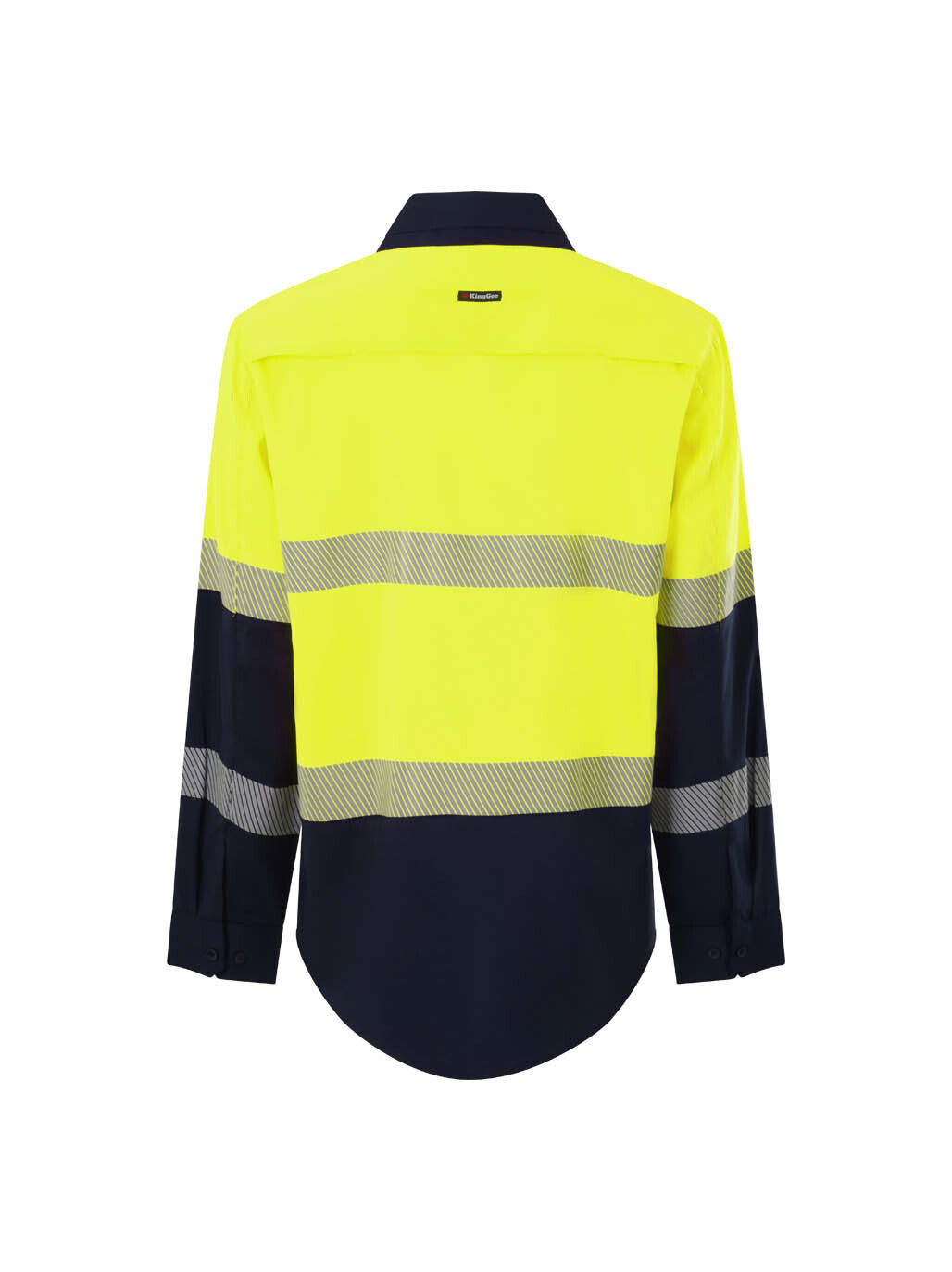 KingGee Drycool Hi Vis Spliced Taped Shirt Long Sleeve Shirt K54037