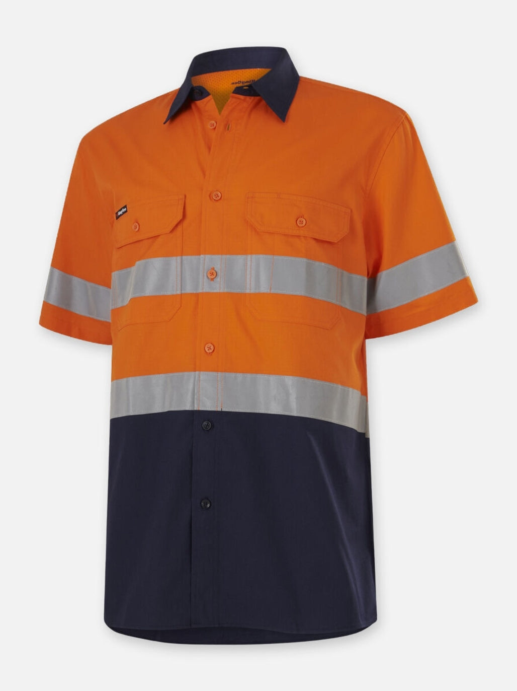 KingGee Workcool Vented Spliced Shirt Taped Short Sleeve K54911