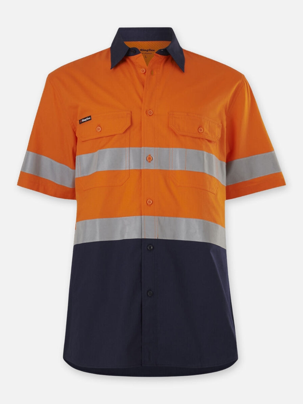 KingGee Workcool Vented Spliced Shirt Taped Short Sleeve K54911