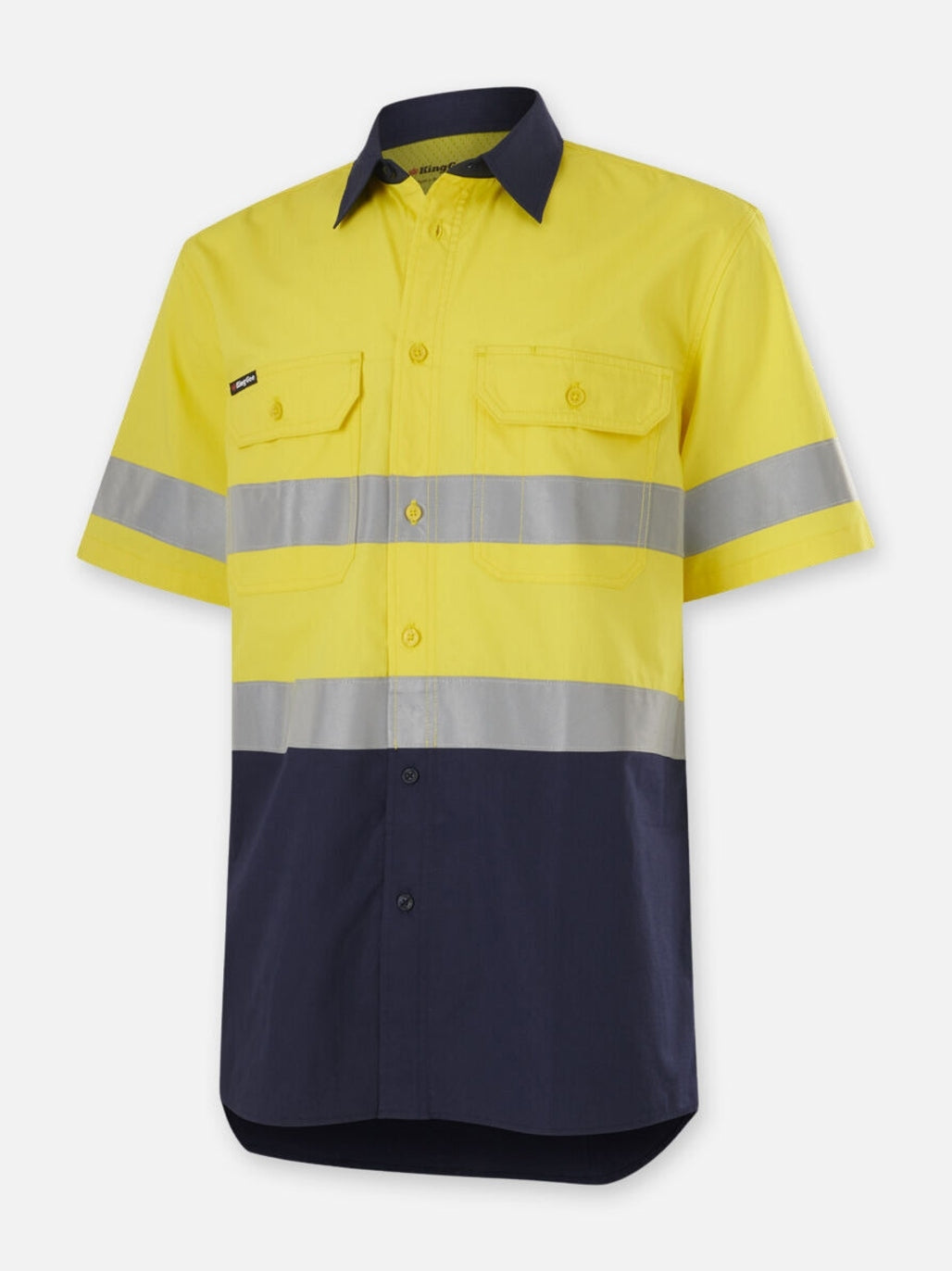 KingGee Workcool Vented Spliced Shirt Taped Short Sleeve K54911