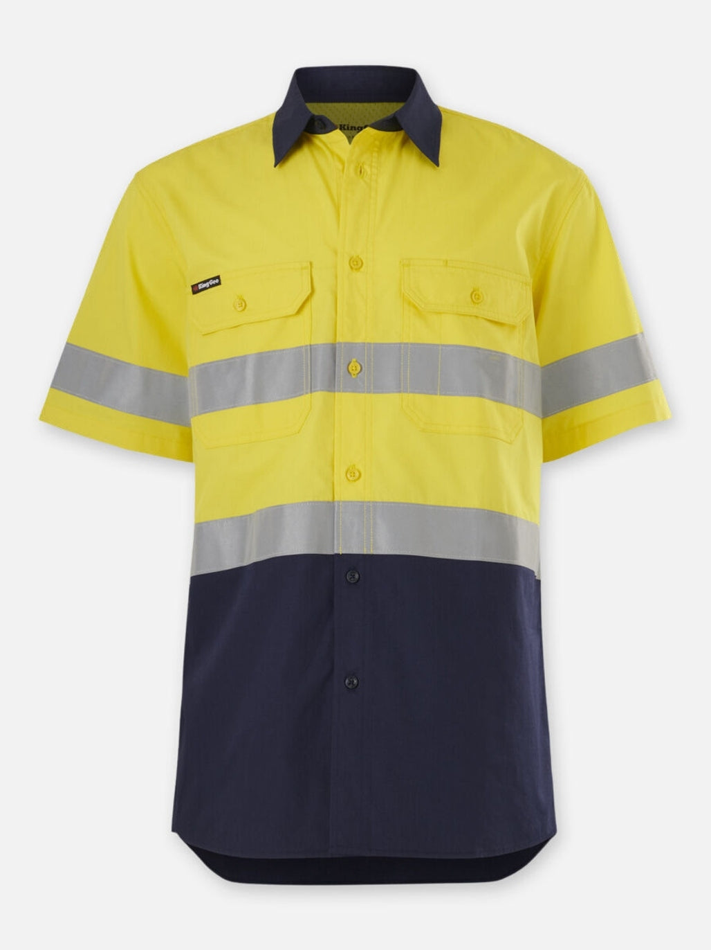KingGee Workcool Vented Spliced Shirt Taped Short Sleeve K54911