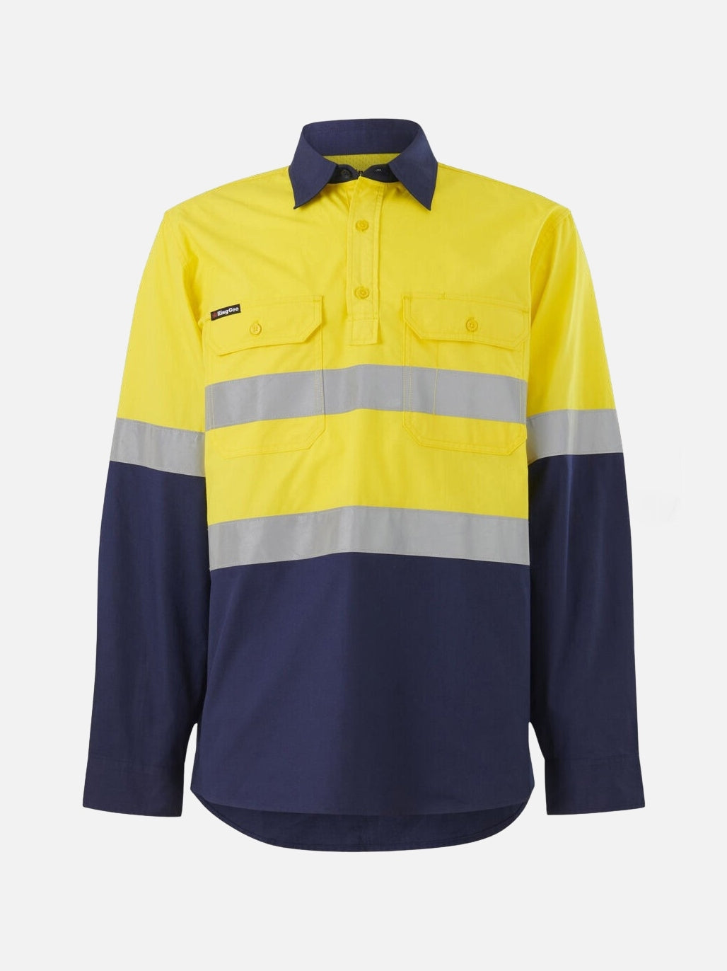 KingGee Workcool Vented Closed Front Spliced Shirt Taped Long Sleeve K54914