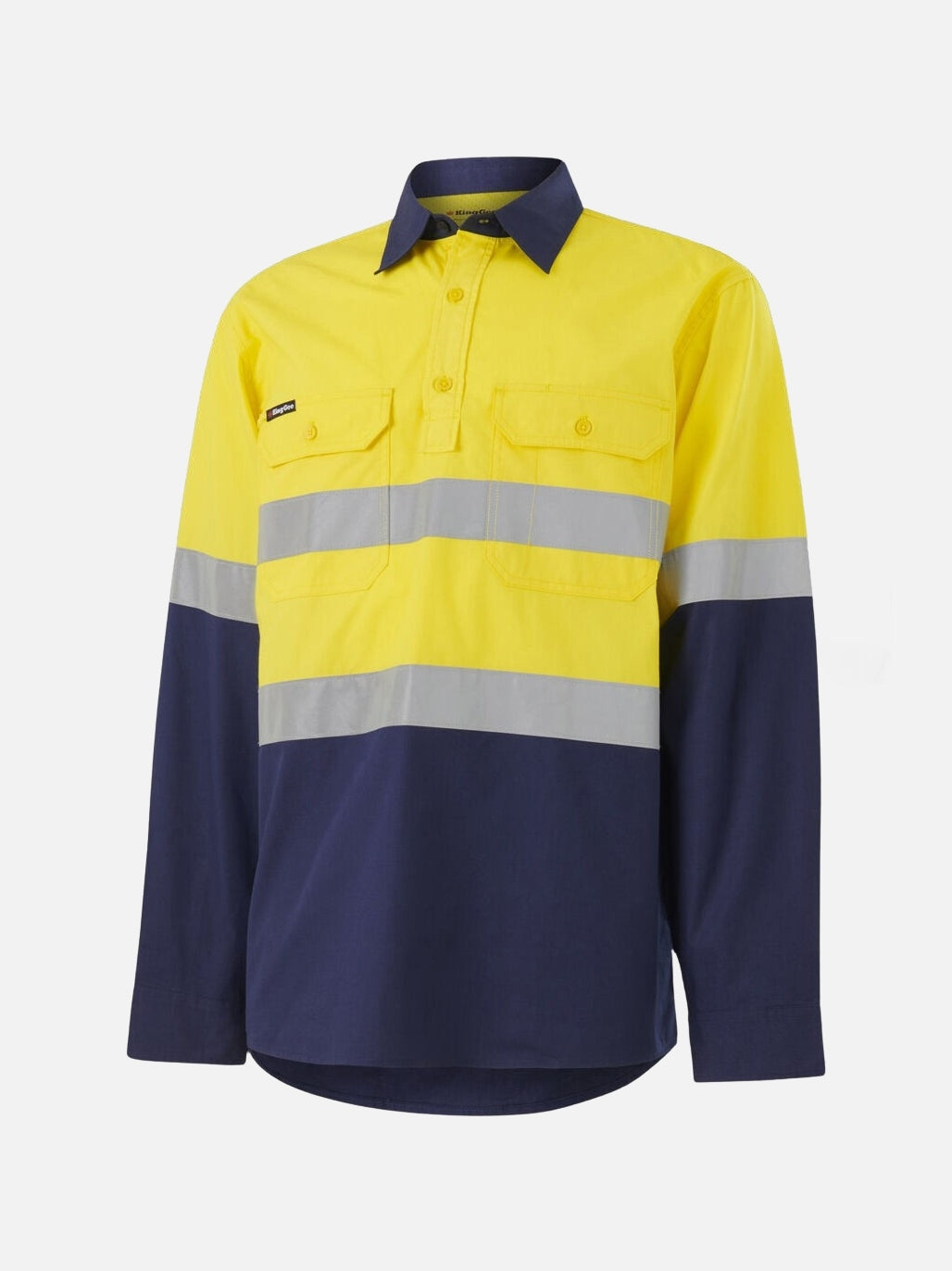 KingGee Workcool Vented Closed Front Spliced Shirt Taped Long Sleeve K54914