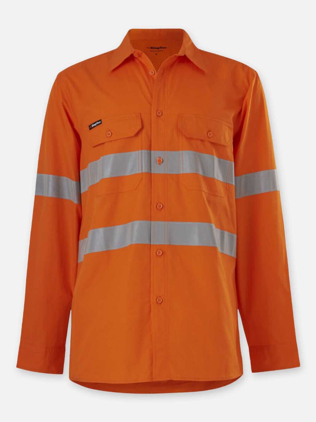 KingGee Workcool Vented Shirt Taped Long Sleeve K54915