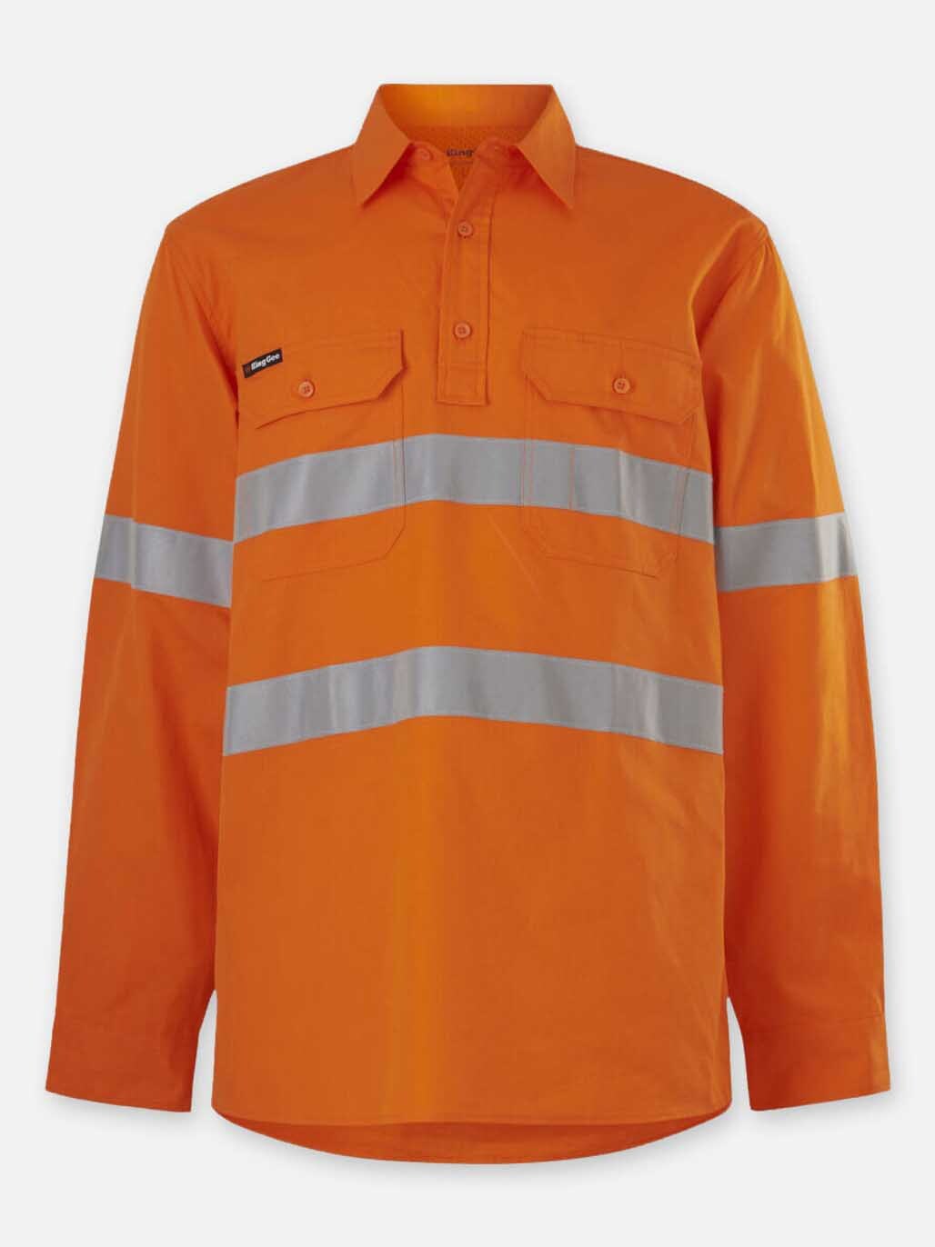 KingGee Workcool Vented Closed Front Shirt Taped Long Sleeve K54916
