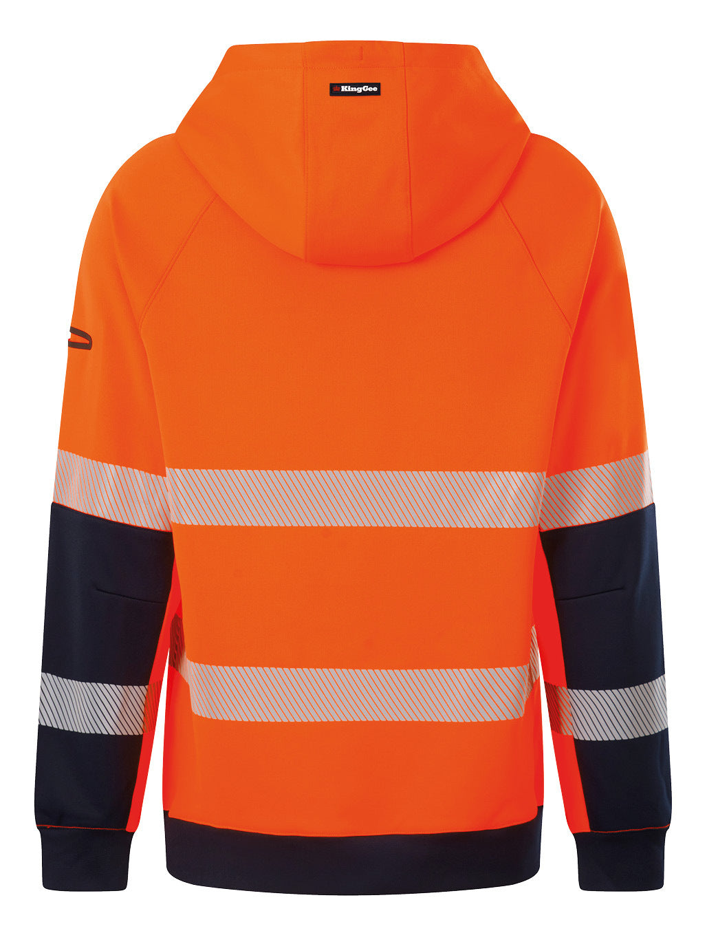 KingGee Mens Originals Hi Vis Reflective Water Repellent Hoodie K55013