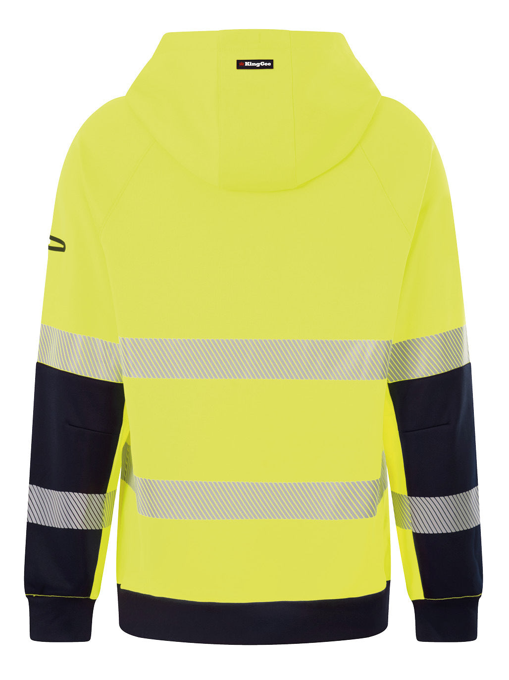 KingGee Mens Originals Hi Vis Reflective Water Repellent Hoodie K55013