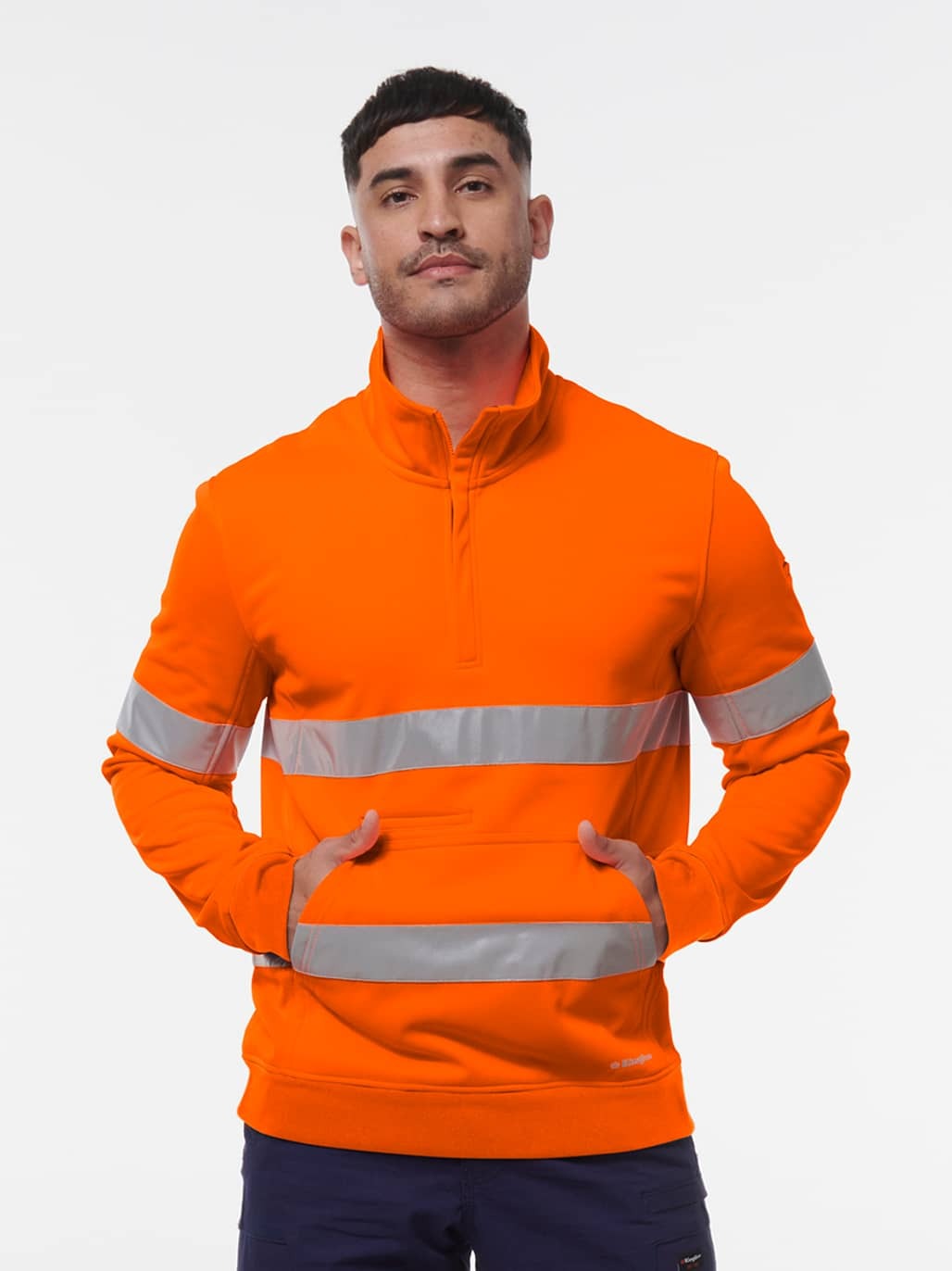 KingGee Reflective 1/4 Zip Fleece K55048