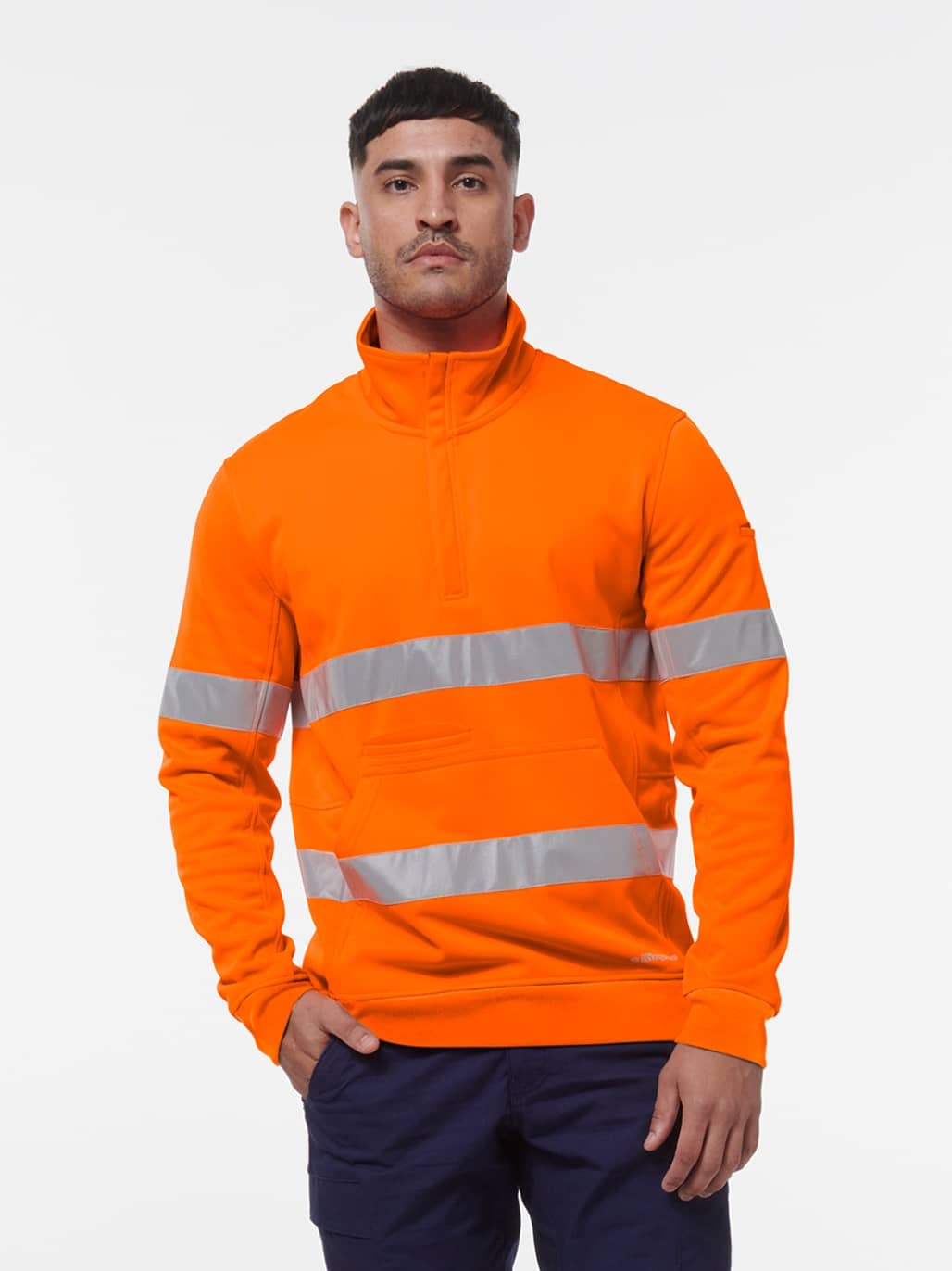 KingGee Reflective 1/4 Zip Fleece K55048