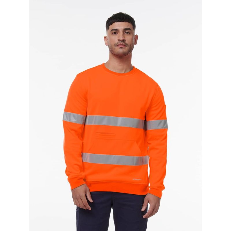 KingGee Reflective Crew Neck Fleece K55059