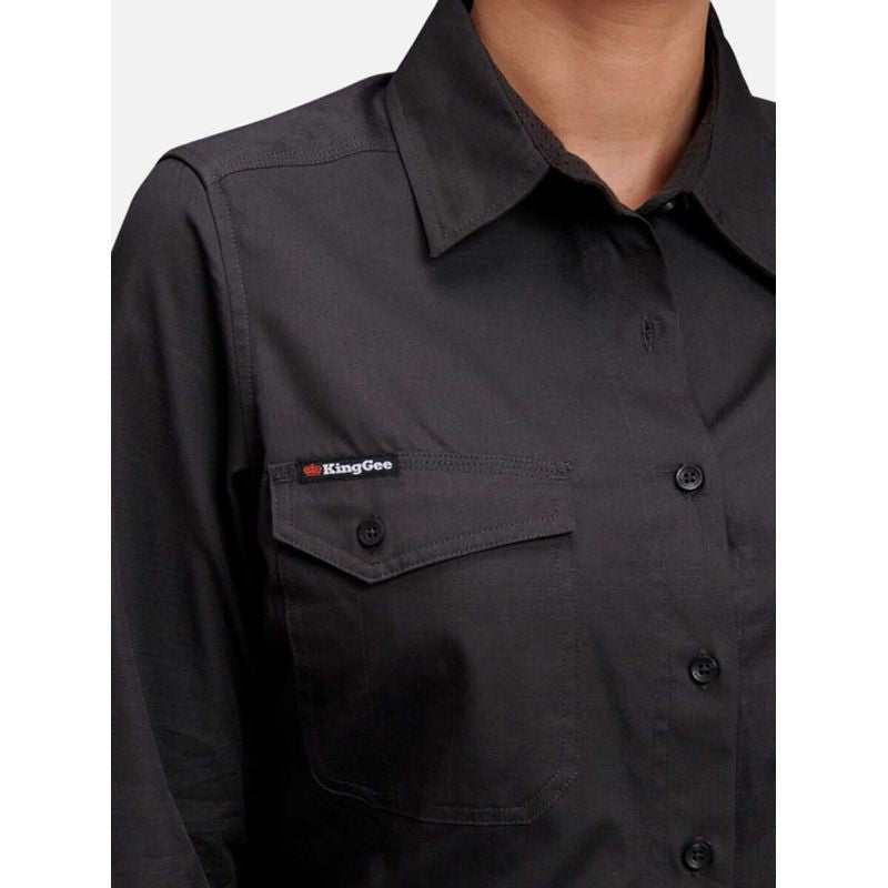 KingGee Womens Workcool 2 Shirt Long Sleeve K69880 - Value Workwear