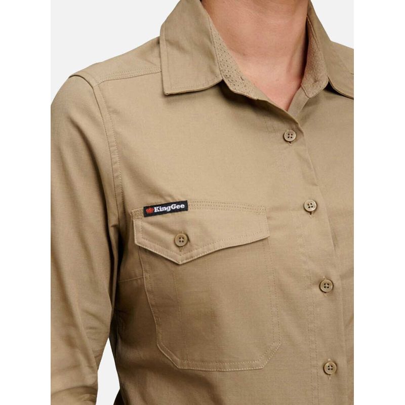 KingGee Womens Workcool 2 Shirt Long Sleeve K69880 - Value Workwear