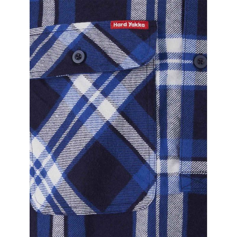 Hard Yakka Core Long Sleeve Closed Front Check Flannel Shirt Y04006