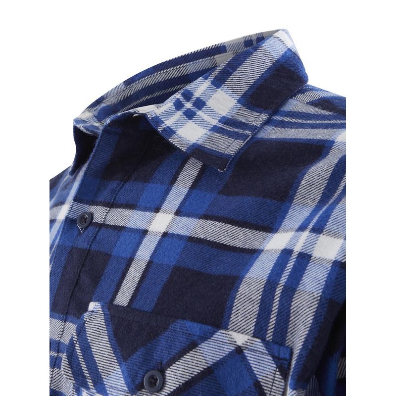 Hard Yakka Core Long Sleeve Closed Front Check Flannel Shirt Y04006