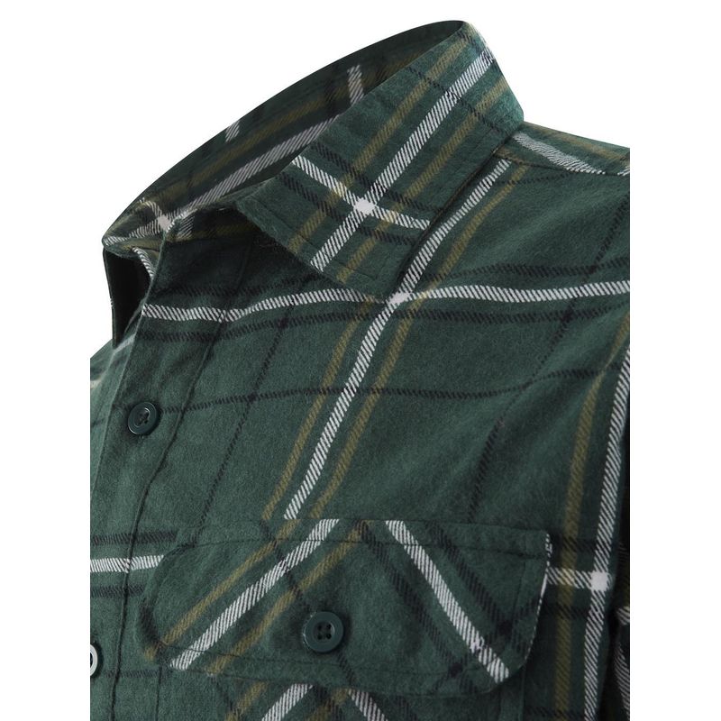 Hard Yakka Core Long Sleeve Closed Front Check Flannel Shirt Y04006