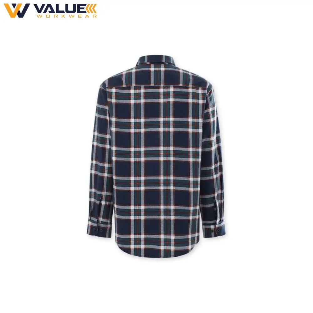Hard Yakka Core Long Sleeve Closed Front Check Flannel Shirt Y04006