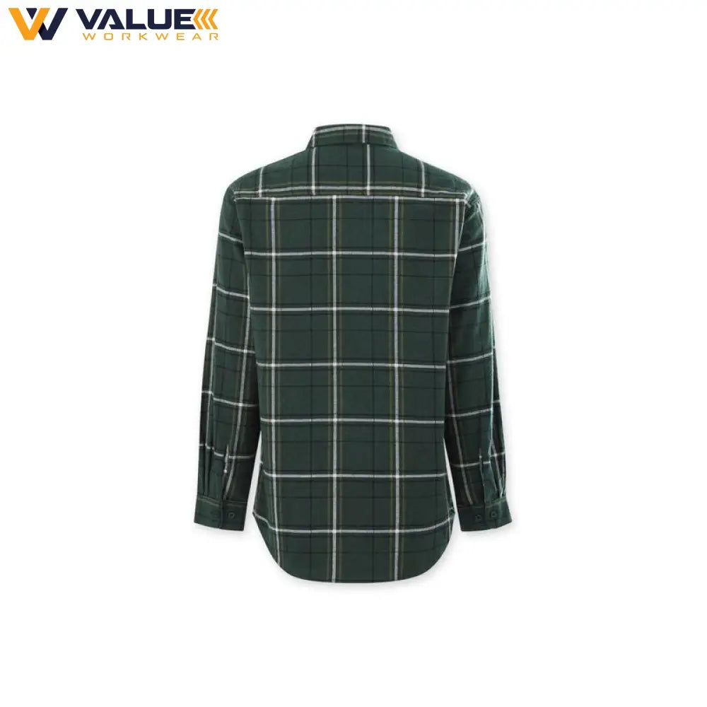Hard Yakka Core Long Sleeve Closed Front Check Flannel Shirt Y04006