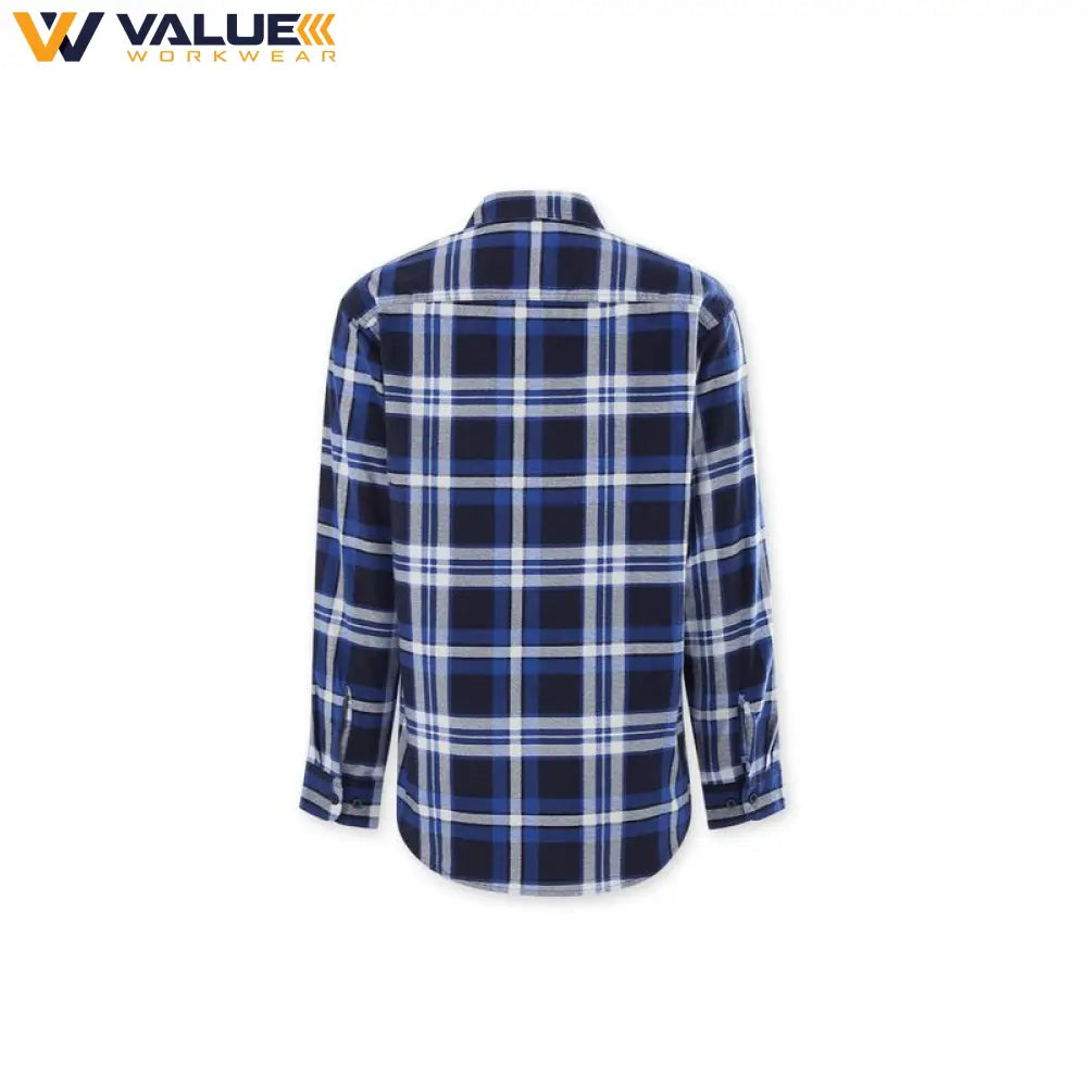 Hard Yakka Core Long Sleeve Closed Front Check Flannel Shirt Y04006
