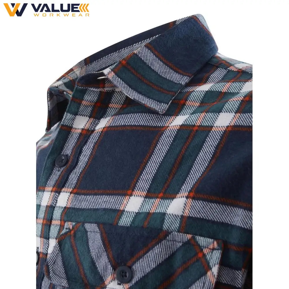 Hard Yakka Core Long Sleeve Closed Front Check Flannel Shirt Y04006