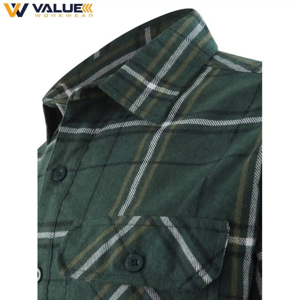 Hard Yakka Core Long Sleeve Closed Front Check Flannel Shirt Y04006