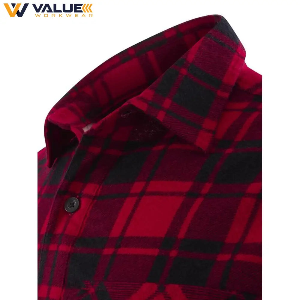 Hard Yakka Core Long Sleeve Closed Front Check Flannel Shirt Y04006