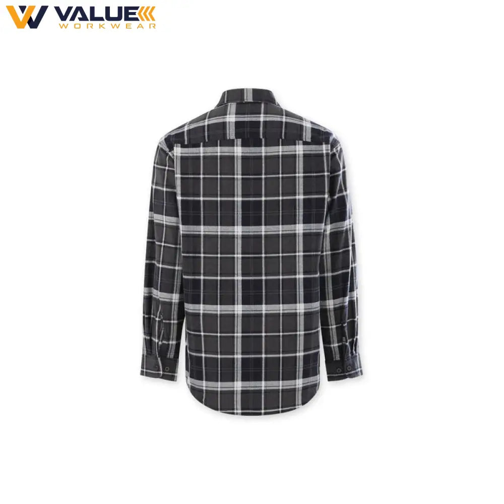 Hard Yakka Core Long Sleeve Closed Front Check Flannel Shirt Y04006