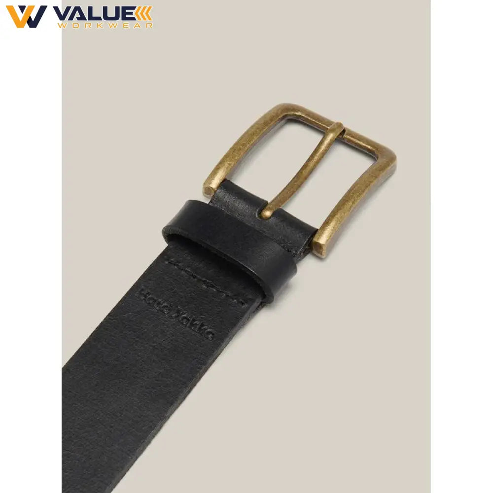 Hard Yakka Embossed Leather & Brass Buckle Belt Y22826