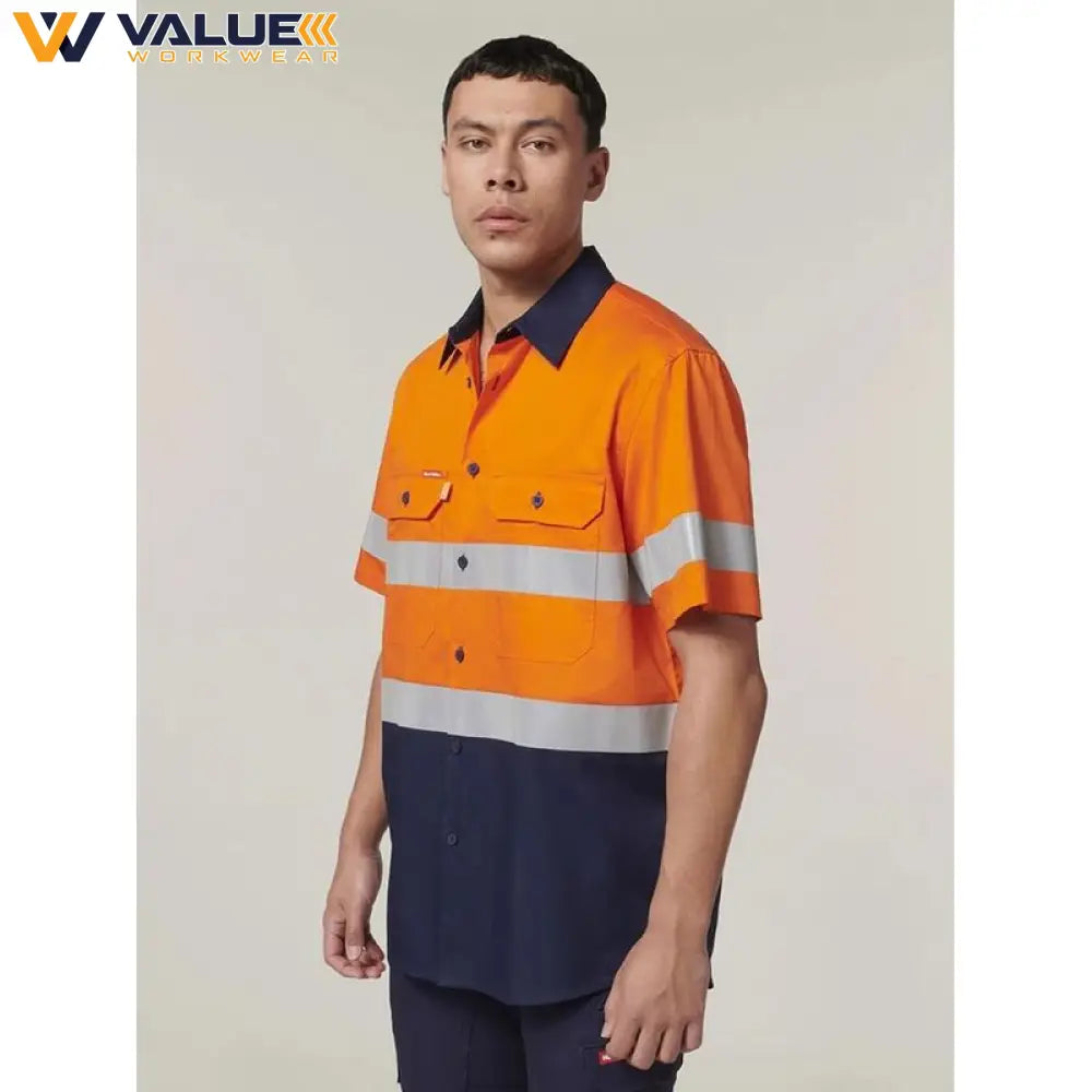 hard-yakka-short-sleeve-hi-vis-2-tone-taped-vented-shirt-y07754
