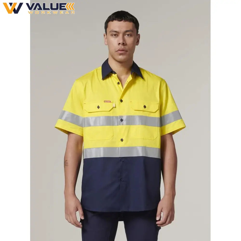 hard-yakka-short-sleeve-hi-vis-2-tone-taped-vented-shirt-y07754