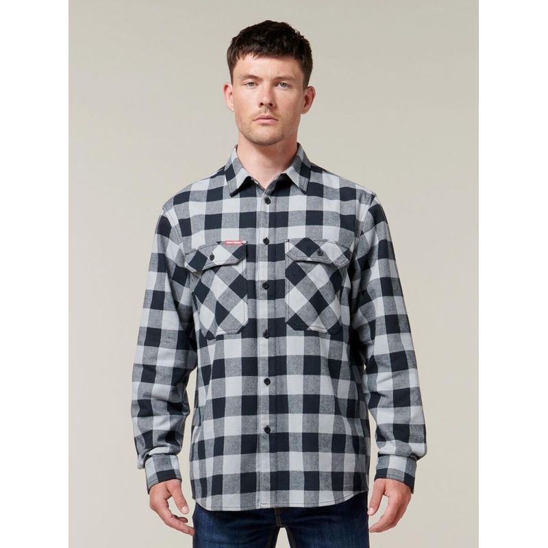 Hard Yakka Foundations Check Flannel Shirt Long Sleeve Y07295