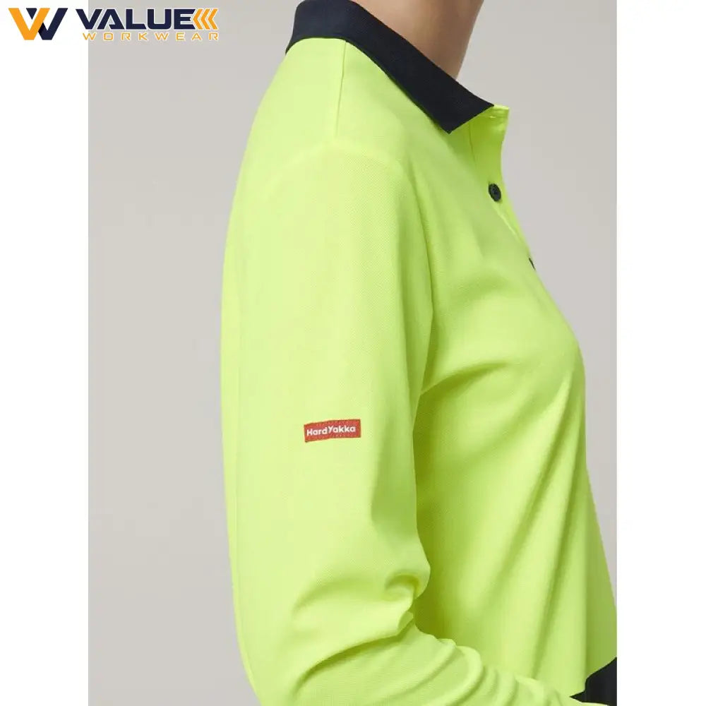 hard-yakka-womens-long-sleeve-hi-vis-polo-y08603