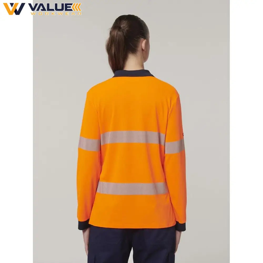 hard-yakka-womens-long-sleeve-hi-vis-taped-polo-y08604