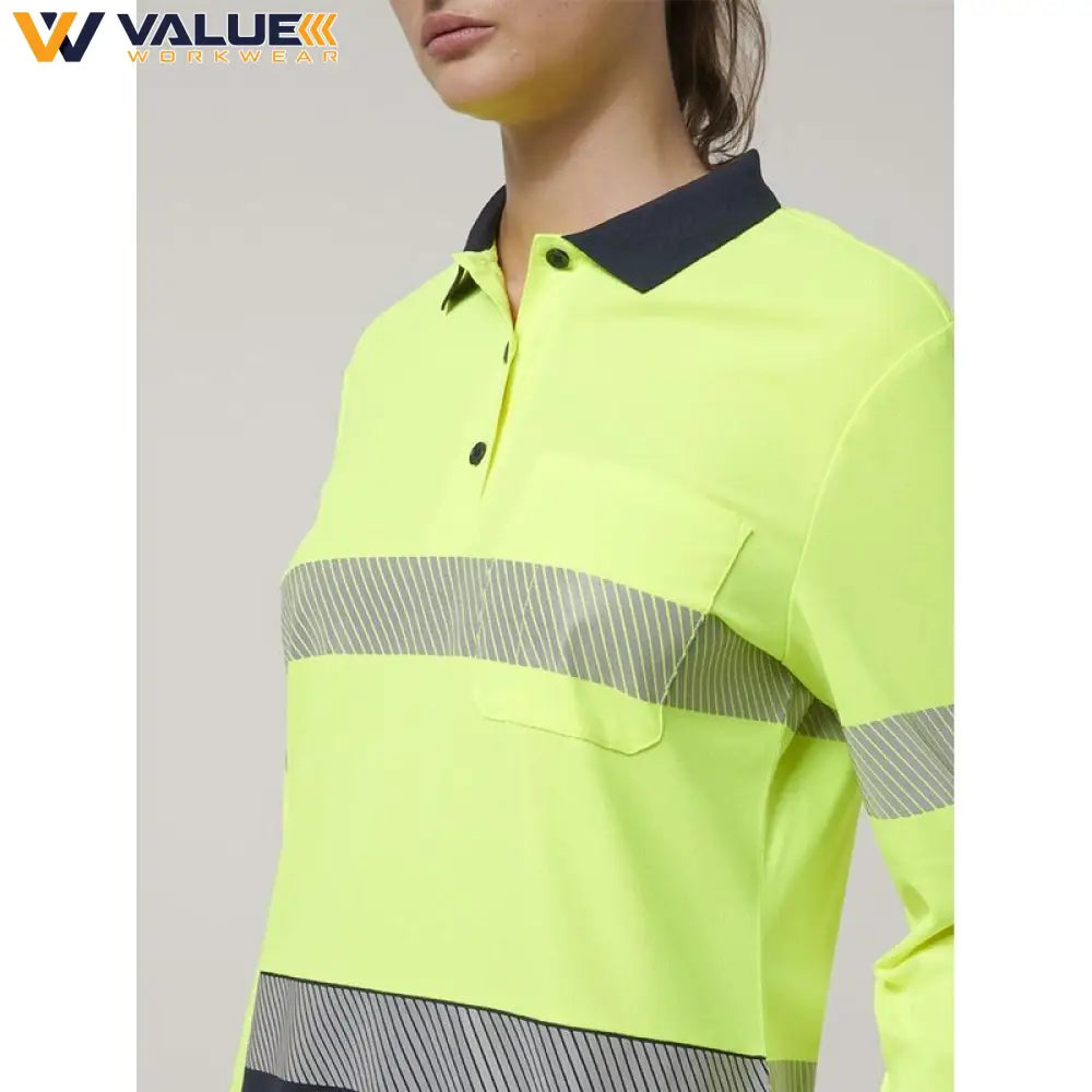 hard-yakka-womens-long-sleeve-hi-vis-taped-polo-y08604