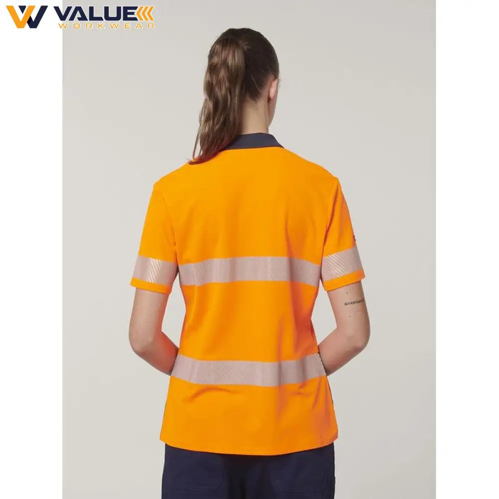 hard-yakka-womens-short-sleeve-hi-vis-taped-polo-y08602