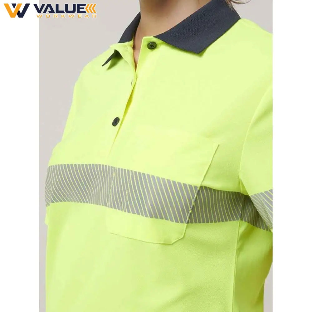 hard-yakka-womens-short-sleeve-hi-vis-taped-polo-y08602