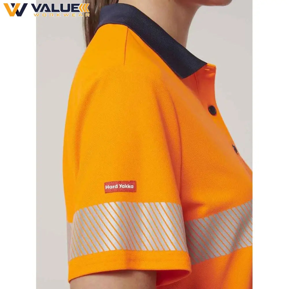 hard-yakka-womens-short-sleeve-hi-vis-taped-polo-y08602