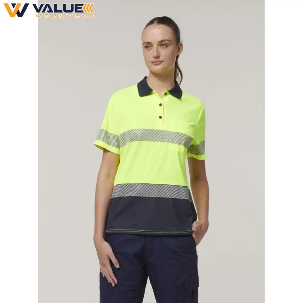 hard-yakka-womens-short-sleeve-hi-vis-taped-polo-y08602