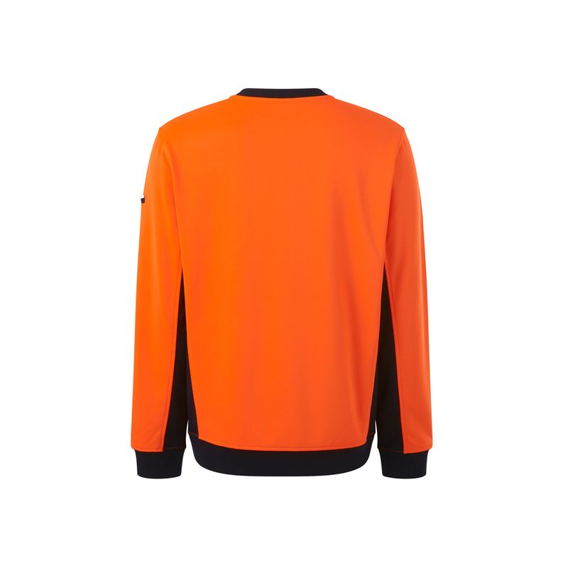 KingGee Hi Vis Spliced Crew Neck Fleece Jumper K55062