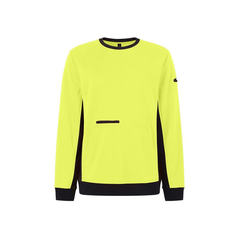 KingGee Hi Vis Spliced Crew Neck Fleece Jumper K55062