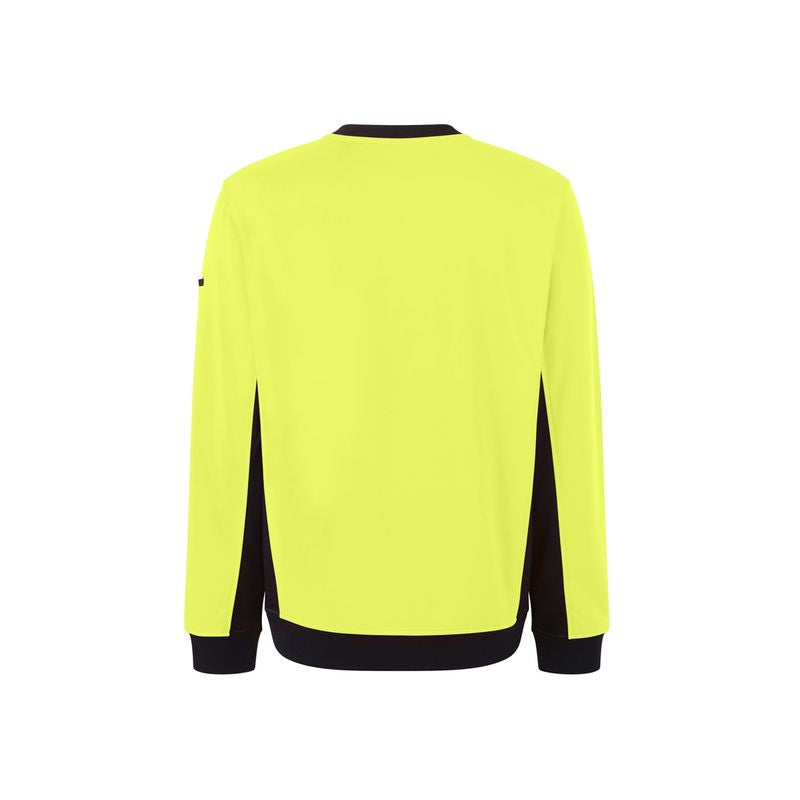 KingGee Hi Vis Spliced Crew Neck Fleece Jumper K55062