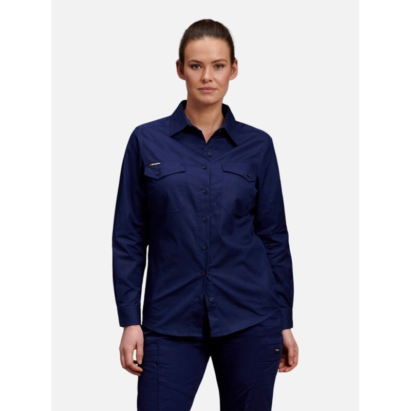 KingGee Womens Workcool 2 Shirt Long Sleeve K69880 - Value Workwear