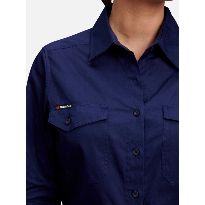 KingGee Womens Workcool 2 Shirt Long Sleeve K69880 - Value Workwear