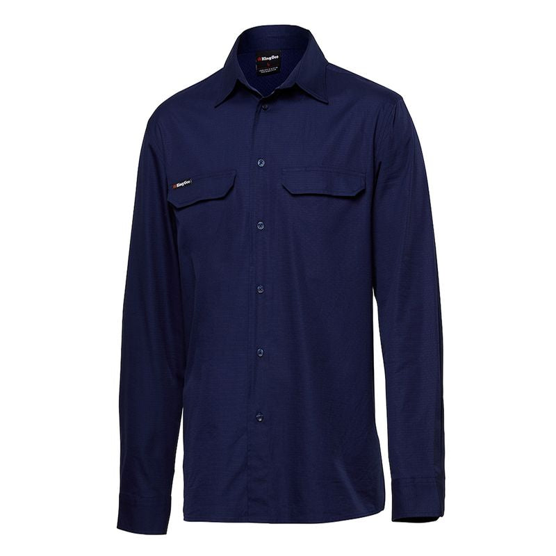 KingGee Workcool Pro Stretch Ripstop Shirt Long Sleeve K14021