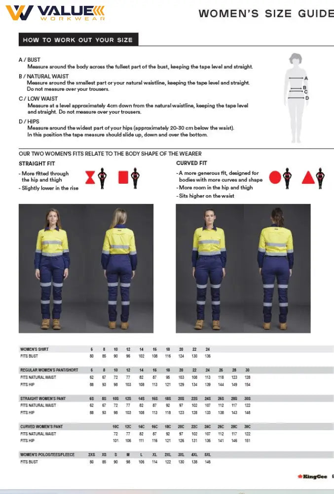 KingGee Womens Shieldtec Lenzing Flame Resistant Hi-Vis Open Front Taped Shirt PPE2 K84003