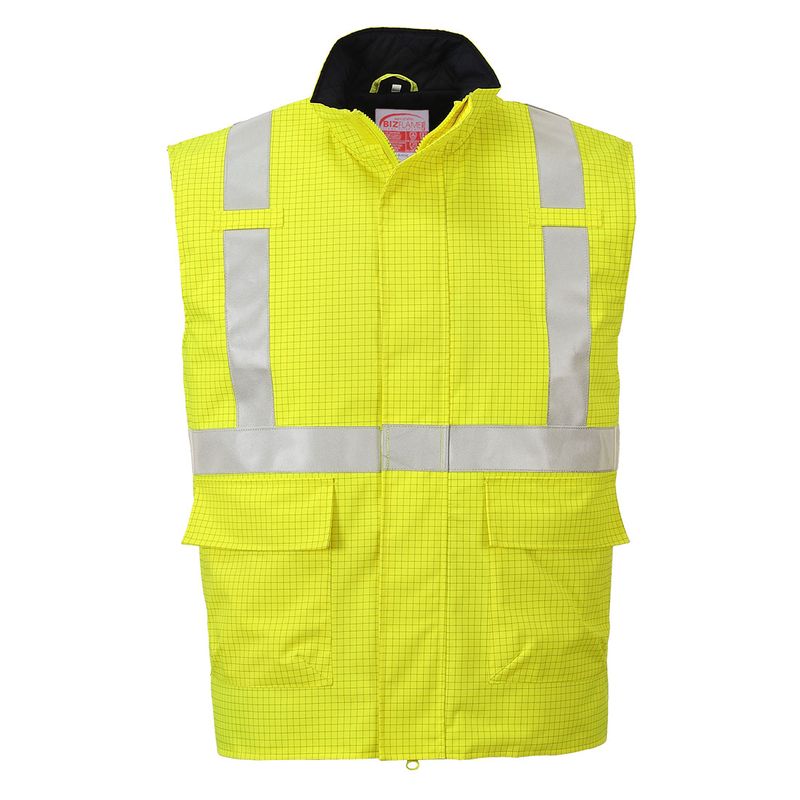 Bizflame Rain Hi-Vis Antistatic FR Bodywarmer S776 - Value Workwear