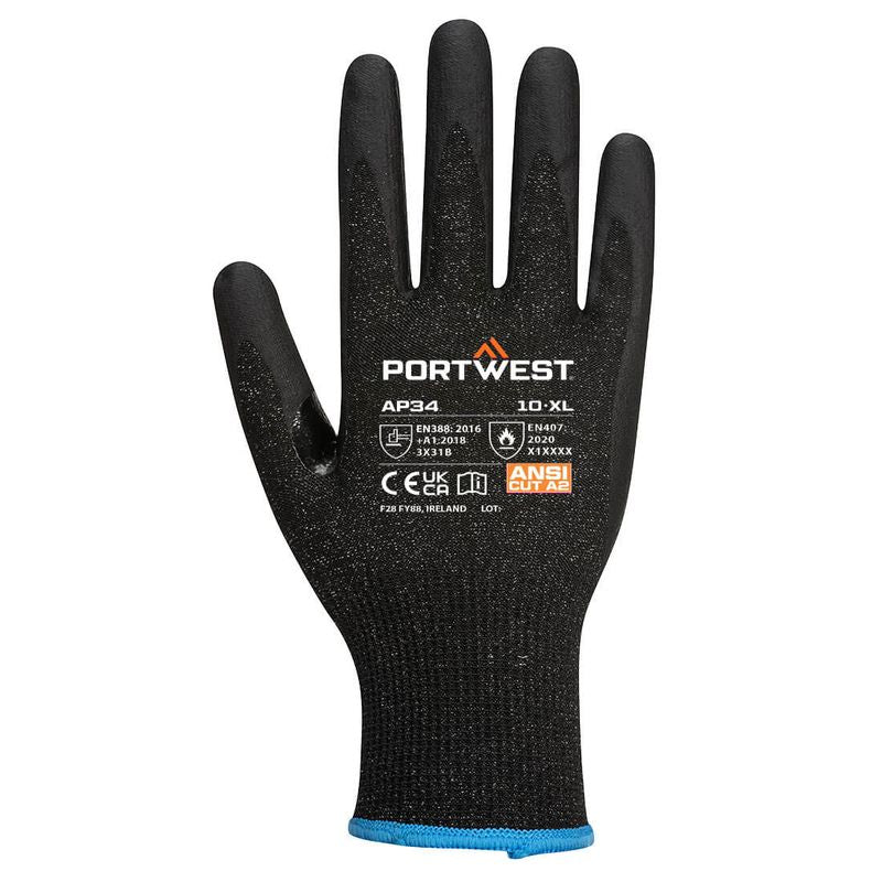 Portwest LR15 Nitrile Foam Touchscreen Glove PK12 AP34