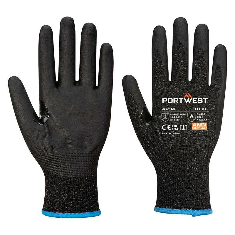 Portwest LR15 Nitrile Foam Touchscreen Glove PK12 AP34
