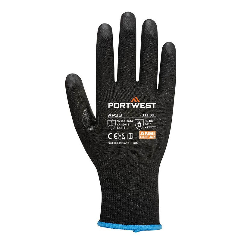 Portwest LR15 PU Touchscreen Glove PK12 AP33